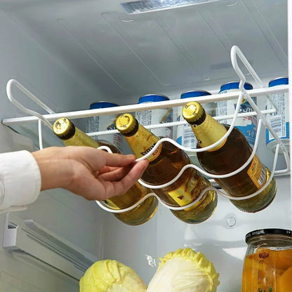 מתקן אחסון וארגון בקבוקים נגלש למקרר