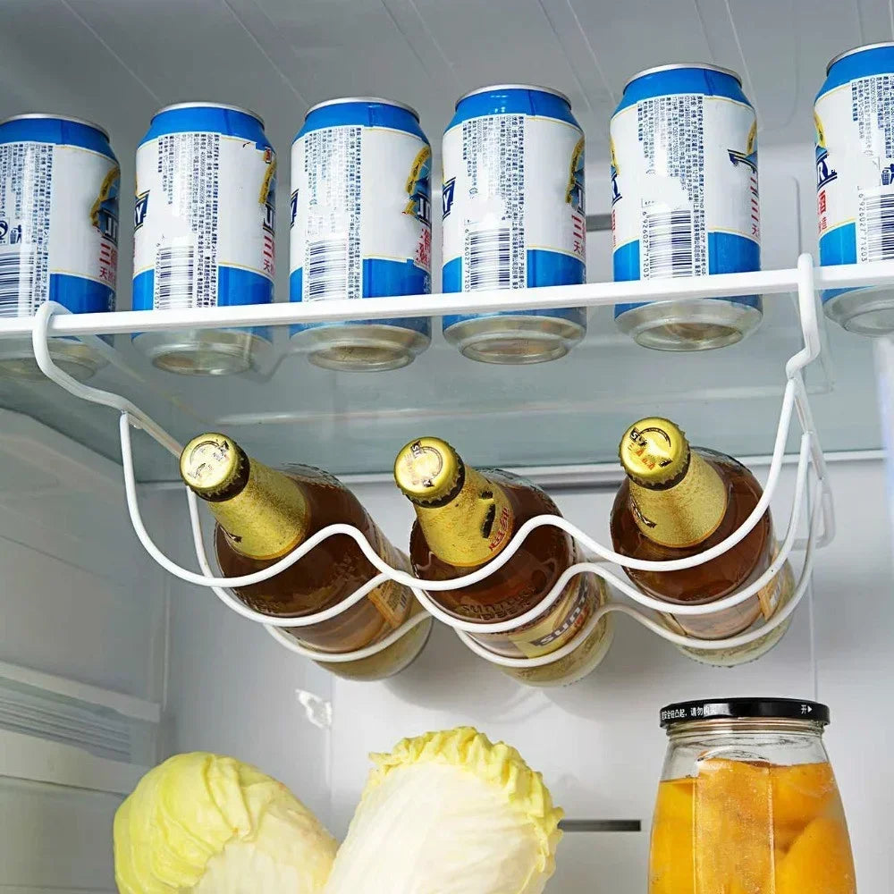 מתקן אחסון וארגון בקבוקים נגלש למקרר