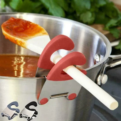 תפס סיליקון ונירוסטה מונע כוויות לצידי סירים ומחבתות